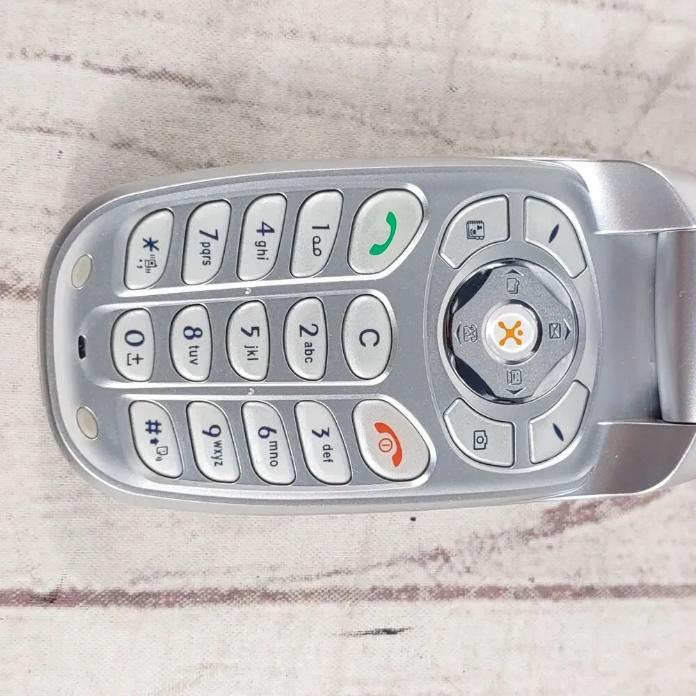 LG C2000 - Flip Phone CellPhone (Cingular) - Gray / Silver TESTED WORKING - Y2K